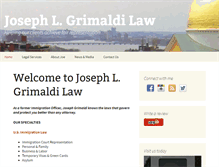Tablet Screenshot of joegrimaldilaw.com